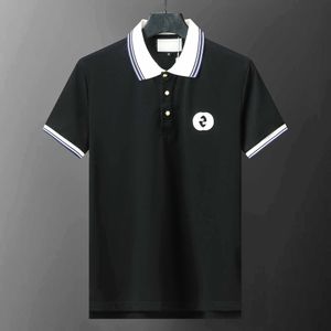 Tasarımcı Erkek Tişörtler Polo Gömlek Geometrisi Patchwork Lüks Kadın Göğüs Nakış Harfleri Tees Polo-Shirt Polo Gömlek Golf Günlük Polo T Shirt Boyut M-3XL