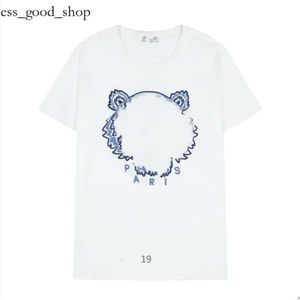 Kenzo T Shirt Man Top Quality Men women Kenzo Tshirts womens Summer Street Apparel半袖Tiger Head Embroidery Letter Print loose 868