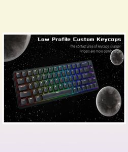 Keyboards PBT Custom Low Profile Keycaps 117 Keys XVX Horizon for 60 65 75 100 Cherry Gateron MX Switches Gamer Keyboard 221021264070