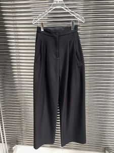 Women's Pants 2024 Autumn And Winter High-waisted Wide-leg Trousers 1109