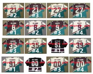 Vintage CCM Anaheim PAUL KARIYA Maglia da hockey Ducks SCOTT NIEDERMAYER TEEMU SELANNE STEVE RUCCHIN JEAN-SEBASTIEN GIGUERE COREY PERRY SERGEI