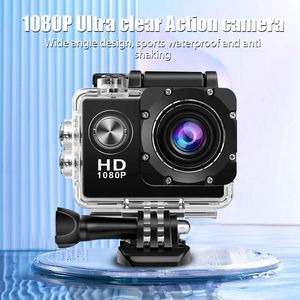 Câmeras de ação portáteis 4K Câmera à prova d'água com controle remoto Gravação de ciclismo ao ar livre HD Digital Pography Cam 240106