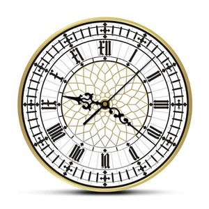 Big Ben Clock Współczesny współczesny zegar ścienny retro cichy bez tyzaku Watch Watch Englis