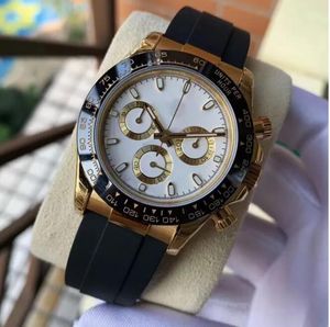 Men Luxury Holluwatch 116519 Siyah kadran Paslanmaz Çelik Bilezik Otomatik Erkek Erkek Saatler Saatler