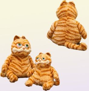 Fette wütende Katze, weiches Plüschtier, Kuscheltiere, faul, dumm, Tigerhaut, Simulation, hässliche Katze, Plüschtier, Weihnachtsgeschenk für Kinderliebhaber 2202964635