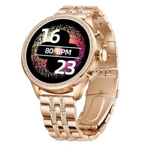 MAIS NOVO GEN 9 MAX 4 tiras de diamante relógio de couro redondo relógio inteligente de boa qualidade relógio de venda quente
