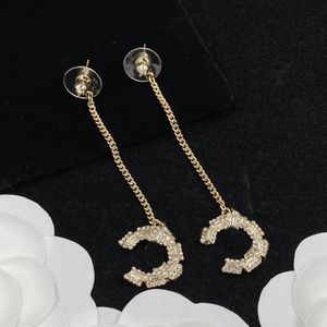 Fashion Stud Earrings Woman Luxury Designer Earrings Letter Jewelry Women 18k Diamond Earrings Wedding