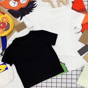 Children's letter printed T-shirts for boys and girls children's leisure and wild cotton tops are loose