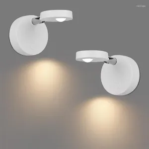 Lampa ścienna 2PCS Rotatable LED Light z timerem i pilotem pod szafką światła bezprzewodowe doładowalne ładowce wewnętrzne