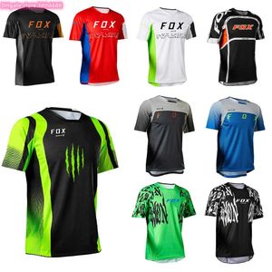 F13O 2024ファッションTシャツマウンテンバイクスーツFOXXメンズTシャツメンズバットシャツ