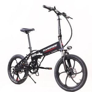 Randride YA20 Bicicleta elétrica dobrável 500W 12.8AH City E Bicicleta 20 polegada Brake de freio de disco