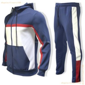 Tute da uomo Abbigliamento Abbigliamento sportivo di marca di moda autunnale da uomo Una giacca autunnale con cappuccio Abbigliamento sportivo Abito casual