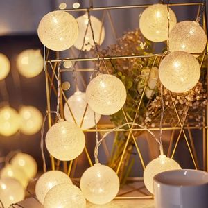 1 conjunto, luzes de corda de fadas LED de bola de linha, luzes de fadas decorativas com eficiência energética, luzes de corda LED para decoração de festa de casamento de quarto interno externo