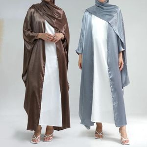 Roupas étnicas Marrocos Vestido de Festa Muçulmano Abaya para Mulheres Kimono Manga Longa Manga Caftan Dubai Abayas Turquia Kaftan Robe Vestidos Islam