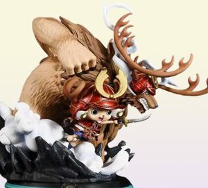 Anime manga 14 cm One Place Chopper Anime Figures Wano Onigashima Chopper Statue Action Figurine Model Decor Dekoracja T6007161