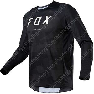 2024 Fashion Tshirt Mountain Bike Suit Foxx Mens Tshirts Mens Downhill Teleyi Mountain Mtb koszule offroad DH Motorcycle Motocross Sportwear Rowers Cyc Tmdw