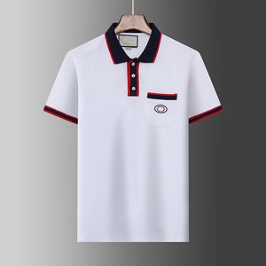 24ss Fashion Mens T-shirts Men Polos Casual Luxury T Shirt Embroidered Tops Tees Cotton Pattern Polo-shirt Collar Polo Shirts Asian Size M-3XL 003
