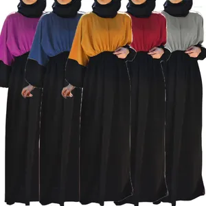 Roupas étnicas Elegante Eid Muçulmano Mulheres Long Maxi Vestido Abaya Vestidos de Festa Ramadan Dubai Árabe Turquia Kaftan Femme Jalabiya Vestidos