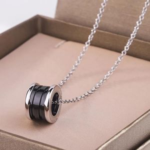 Luxury jewelry diamond bvlgary necklace designer for women Platinum Rose Gold chain 925 sterling silver jewelry Ceramic womens neck jewlery designer for women