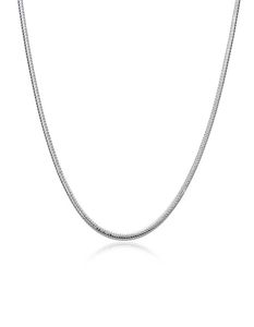 Plated sterling silver Chains (16 18 20 22 24)INCHS*3MM men's 3M bone necklace SN192 Top 925 silver plate Chains Necklaces jewelry1082632