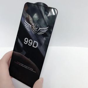 100 Stück 99D Schwarz Transparent Displayschutzfolie für iPhone 15 14 13