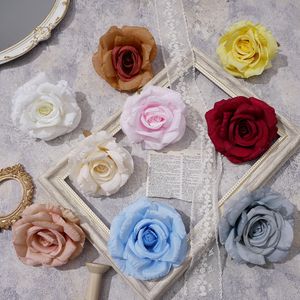 丸いバラのヘッドシミュレーション小さなバラの花の花の花の衣服装飾衣服シルクフラワークロスボーダー卸売kk