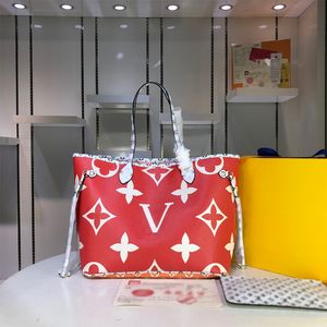 Nuova borsa di grande capacità Borsa portatile da donna Borsa di moda retrò Borsa di design di lusso Borsa a tracolla a tracolla Temperamento Borsa da donna di moda Rosso