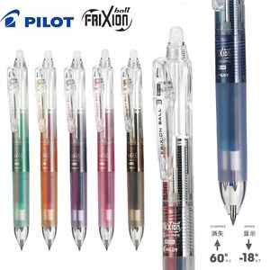 Japan Pilot Multi-function Frixion Erasable Gel Pen LKFB-60UF Three-in-one Transparent Rod 0.38mm Push-type Water Pen Stationery 240106