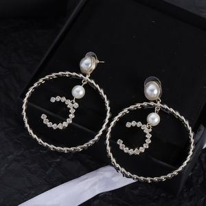 S925 silvernålörhängen designers märke örhängen brev kvinnor charm örhänge för bröllop smycken
