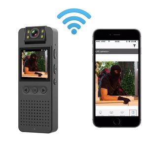 Jozuze WD1 WiFi Mini Kamera 1080p Taşınabilir Dijital Video Kaydedici Yıpranmış Küçük Vücut Cam Gece Görüşü DVR Minyatür Camcorde 240106