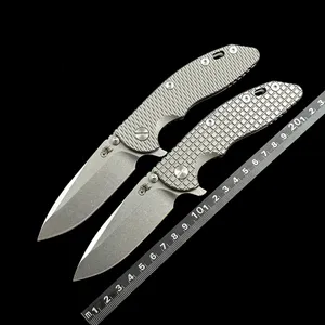 Hinderer XM18 Titanium Handle Ceramic Bearing Mark 20CV Folding Knife Fisher Outdoor Camping Hunting Pocket EDC Tool Knife