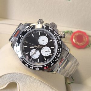 DIA Mens relógio luxo DHgate 40mm automático mecânico safira designer relógio 904L aço inoxidável panda dial Montre De Luxe relógios relógios de pulso DAYTONAS