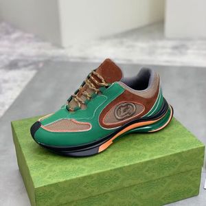 حذاء رياضة التدفق الفاخرة مصمم للرجال النساء الترفيه Loewe Classics Running Shoes Calfskin Suede Nyleon Sneaker Wear-Outdoors Outdoors De Training Shoes Q02