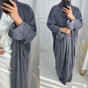 Etnik Giyim Moda Müslüman Elbise Abaya Kimono Günlük Uzun Kollu İslam Abayas Kadınlar Dubai Kaftan Türk Tülbes Çöp Kaftan