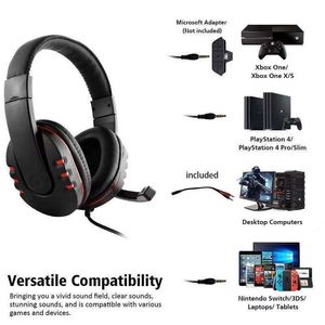 PS4 XBOX ONE/SWITCH/PS3/PC Elektrisches Spiel-Headset, kabelgebunden, Computer-Huhn mit Mikrofon, Xbox-Rauschunterdrückung, HiFi-Kopfhörer