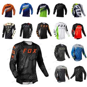 2024 Moda T-Shirt Dağ Bisikleti Takım Foxx Erkek Tişörtleri Motokros Dağ Enduro Bisiklet Moto Yokuşuk Kadın Erkekler Bisiklet Mtb Gömlek BMX TCGF