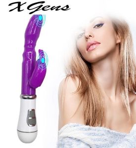 Vibrator Waterproof sex toy Double Rod Masturbation rabbit vibrator utensils Adult Sex product Vibrator For Women9258008