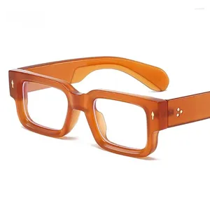 Sonnenbrille Retro Anti Blaues Licht Quadratische Gläser Für Frauen Männer Mode Vintage Kleine Rahmen Produkt Gewöhnliche Optik Brillen