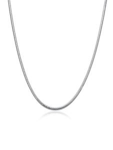 Plated sterling silver Chains (16 18 20 22 24)INCHS*3MM men's 3M bone necklace SN192 Top 925 silver plate Chains Necklaces jewelry6509835