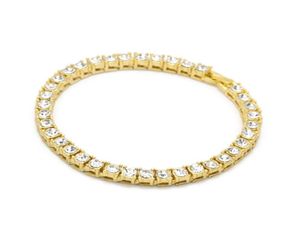 Noter Luxury Cubic Zirconia Tennis Bracelet Charms Gold Silver Color Hip Hop Braclet For Mens Women Rock Jewelry Pulsera3496996