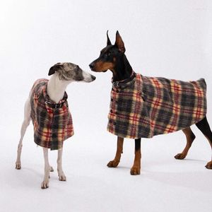 犬のアパレル小服と中程度の服秋/冬のデザイナーウールペットマントワイマードーバーマングレイハウンド犬のアクセサリー