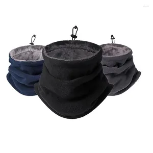 Bandanas inverno quente máscara de esqui com cordão pescoço manga cachecol bandana à prova de vento acampamento pesca ciclismo rosto