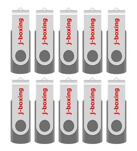 Grå bulk 10st metall roterande USB 20 flash -drive penna tumminnespinne 64m 128m 256m 512m 1g 2G 4G 8G 16G 32G för PC LAPT4840559