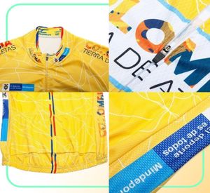 Mężczyźni Zestaw Jersey Rile Weldtite Długie rękawie polarowa koszulka rowerowa mtb maillot cuotte Cycling odzież 6816742