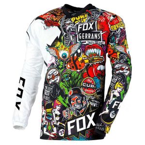 2024 Fashion T-shirt Mountain Bike Suit Foxx Men's T-shirts Motocross Mtb Downhill Jeresy Cycling Mountain DH Maillot Ciclismo Hombre Quick Dry Cup 508i