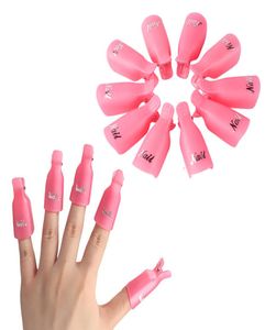 10pcsBag Nail Art Soak Off Cap Clips UV Gel Polish Remover Wrap Tool Flüssigkeit zum Entfernen von Lack Maniküre Tools8435931