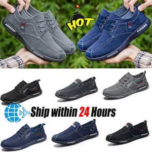 Baixo preço homens respirável sapatos casuais hombre jeans sapatos de lona moda apartamentos mocassins alpercatas masculino sola macia tênis size39-44