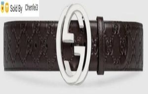 Chenfei3 E8Z8 Signature Läderbälte 8 Bee Snake Dragon Tiger Head Feline Officiella Real Leather Men Belt9508749