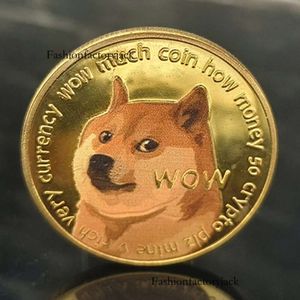 Anpassad dogecoin av tillverkaren Foreign BitCCCCOin BitcCCCOin BitGoge Commemorative Coin Metal Relief Color Printing Crafts