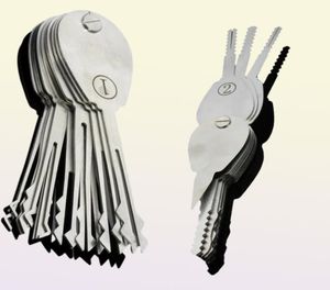 20PSC Foldble Car Lock Opener dubbelsidig plockuppsättning Låssmedleveranser Jiggler Keys5501090